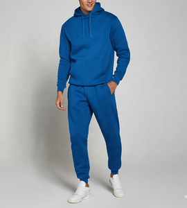 Ensemble de vêtements de sport personnalisés | Sweat à capuche solide brodé sur mesure | Survêtement respirant et antibactérien 100% coton - Product Image 1