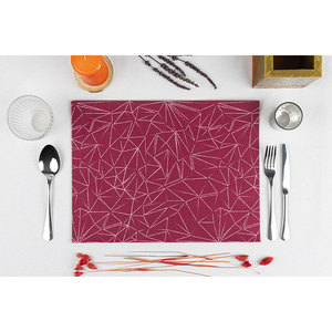 Nappe imprimée funky bordeaux 30x40cm Startex réutilisable B2B - Product Image 1