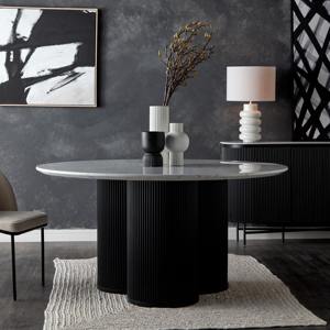 Table cylindrique ronde élégante en or conçue pour les chambres à coucher et les coins décoratifs avec un attrait intemporel - Product Image 6