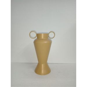 Vase en métal texturé biologique artisanal, élégant récipient floral conique, pièce d'art décorative de luxe pour le style d'intérieur moderne - Product Image 6