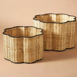 Organizador con Asas Laterales, Característica Sostenible, Calidad Premium, Cesta de Ratán Natural, Contenedores de Almacenamiento, Cesta para Ropa Sucia - Product Image 3