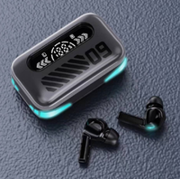 Earbuds TWS Earphone cerdas, Sentuh Kontrol nirkabel untuk headphone kompatibel Bluetooth tahan air LED