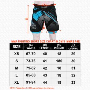 Pantalones Cortos Híbridos Blaze Fight Wear con Logotipos Personalizados, Pantalones Cortos de Doble Capa 2 en 1 para Lucha, MMA, BJJ, Grappling, Tela Microelástica - Product Image 6
