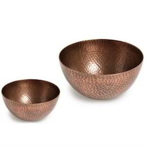 อุปกรณ์อาหารเย็นอลูมิเนียมชุบทองแดงแบบทันสมัยชามโลหะขัดเงางานหัตถกรรมถาดอาหารเชิงพาณิชย์แบบยั่งยืนค้อนปาร์ตี้ - Product Image 3