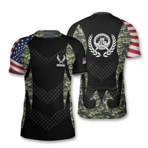 Soft Comfortable Short Sleeve Rashguard Breathable Sweat-Wicking Fabric Sublimation <b>Printed</b> Perfect for Swimming <b>Surfing</b> - Product Image 1