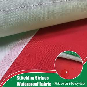 Drapeau italien 12x18 pouces, petit drapeau national italien pour bateau, couleurs vives, drapeau d'Italie avec 2 œillets en laiton, polyester imperméable - Product Image 5