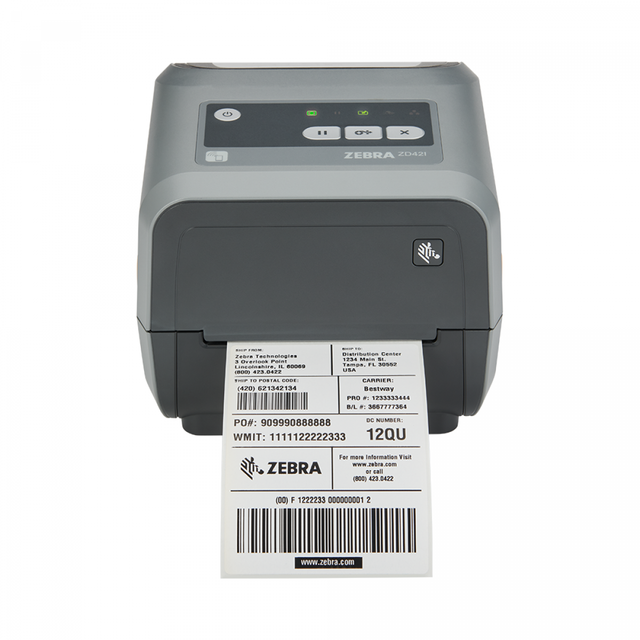 Zebra ZD421 4-Inch Desktop Barcode Label Printer-Direct Thermal Sticker 300dpi CE/FCC Certified 2-Year Warranty Stock