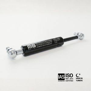Amortisseur à gaz en acier noir robuste MotionStruts 21mm-10mm 885mm 34.84in 100N-1200N pour benne de camion et levage de machines, fabriqué à Bursa, certifié ISO9001 - Product Image 1