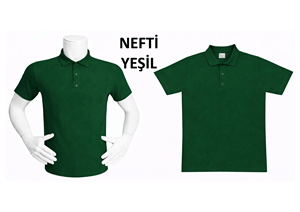 เสื้อโปโลแขนสั้นสีเขียวสำหรับผู้ชาย ผ้าฝ้ายอ๊อกซ์ฟอร์ด สไตล์ลำลอง ทรงปกติ สีพื้น ระบายอากาศได้ดี ดีไซน์แบบทอ - Product Image 2