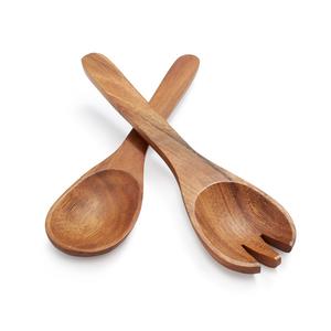 Ensemble de 2 saladiers en bois avec finition polie pour ustensiles de cuisine, design unique, couverts en bois, tailles personnalisées à prix abordable - Product Image 3