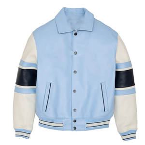 Chaqueta Varsity de hombre con ajuste relajado estilo callejero y cierre de botones - Product Image 1