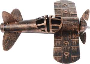 Modelo de Avión de Metal Retro Vintage, Escultura de Hierro con Impresión UV, Arte 3D Hecho a Mano, Coleccionable - Product Image 3