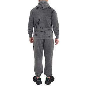 Chándales desgastados para hombre de color liso con la mejor llegada Precio al por mayor Chándales desgastados para hombre de MOQ bajo - Product Image 2