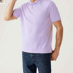 Polo en piqué de coton pur Prix d'usine T-shirts personnalisés Impression de logo personnalisé 100% coton - Product Image 4
