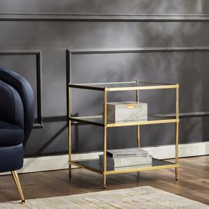 Table d'appoint moderne en verre de forme carrée avec base en métal, parfaite pour le salon, le café, le bureau et les espaces élégants de l'Inde - Product Image 6