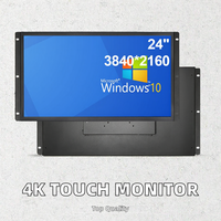 Moniteur LCD industriel à écran tactile capacitif, cadre ouvert, montage VESA, rétroéclairage LED, moniteur industriel pour équipement, moniteur durable