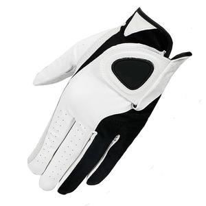 100% calidad superior mano izquierda antideslizante Cabretta Golf guante hombres mujeres transpirable genuino PU cuero Golf guantes Unisex - Product Image 1
