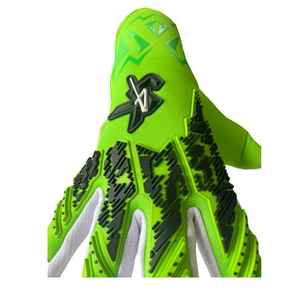 Gants de gardien de but en cuir de qualité supérieure personnalisables coupe personnalisée poignée en latex de football en gros - Product Image 1