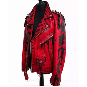 Veste d'hiver fine en cuir véritable pour homme, col montant, logo frontal, respirante, séchage rapide, imperméable, OEM ODM, vente chaude - Product Image 1