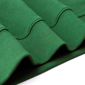 Sudadera de Cuello Redondo para Hombre, 400 g/m², Felpa de Algodón Grueso, Antiencogimiento, Verde Oscuro, Fabricación OEM - Product Image 3