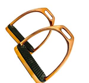 Nueva llegada Trail Horse Estribos Aluminio Base ancha Amortiguador Comfort Grip Ecuestre Fabricante OEM - Product Image 2