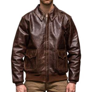 Chaqueta de Cuero de Oveja, Nueva Chaqueta de Cuero de Vaca a Prueba de Viento, Chaqueta de Cuero de Piel de Oveja Real para Hombre - Product Image 1