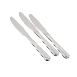 Couteau à beurre en acier inoxydable personnalisé 3 pièces ensembles de couteaux épandeur de beurre coupe pizza couteau trancheuse fournisseur en gros - Product Image 1