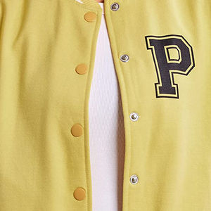 แจ็คเก็ตวาร์ซิตี้สไตล์วินเทจคุณภาพสูงสำหรับผู้ชายและผู้หญิง หนังแท้สำหรับฤดูหนาว พร้อมโลโก้ด้านหน้า แจ็คเก็ตผู้ชาย - Product Image 5