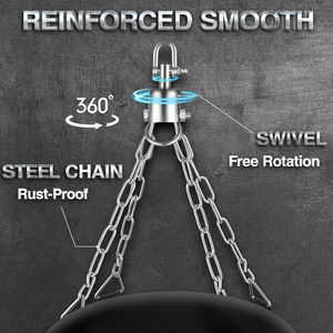 Sacs de frappe lourds entièrement noirs de couleur unie avec design en cuir écologique pour l'entraînement de boxe, haute qualité OEM - Product Image 6