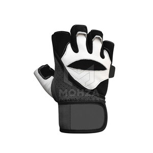Guantes de medio dedo más vendidos, transpirables, diseño personalizado, guantes de medio dedo de la mejor calidad, hechos en Pakistán - Product Image 2