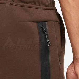 Pantalon de jogging taille haute unisexe pantalon de survêtement en toile de coton léger style décontracté unique logo personnalisé coupe-vent teint en plaine - Product Image 5