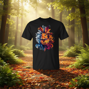 T-Shirt Colorata con Coniglio Selvatico, Abbigliamento Promozionale a Tema Natura - Product Image 3