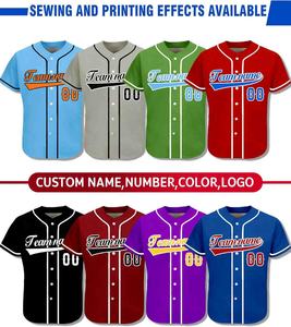 Maillots de baseball et de softball personnalisés sublimés, respirants et personnalisés, uniforme de sport pour adultes avec nom d'équipe, ensemble chemise et pantalon - Product Image 4