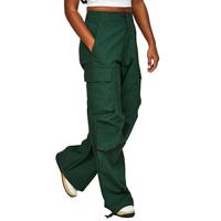 Pantalon ample décontracté pour femmes Vente en gros Usine OEM Haute qualité Jambes larges Poches cargo