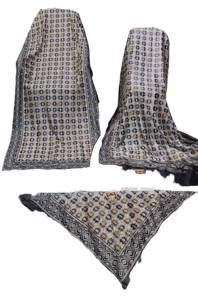 Conjunto de 3 Piezas de Lujo Somali Baati Shaash Dirac Sin Costuras con Bordado, Mangas Largas, Poliéster y Seda, para Todas las Temporadas - Product Image 2