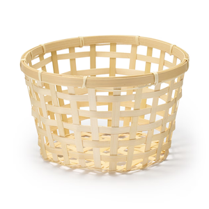 Hot New Handwoven Bamboo Storage Basket Natural Checkered Design pour organiser directement les articles de boulangerie de fruits et légumes - Product Image 4