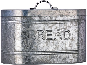 New Design Food Storage <b>Bin</b> Container Vintage Metal Copper Bread Storage Box With Lid Kitchen Storage Box - Product Image 6