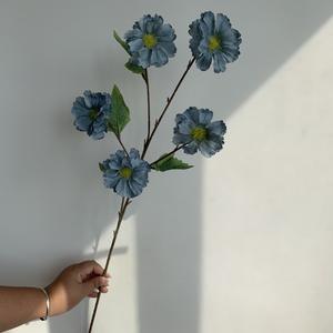 Neue künstliche Blume 5-Kopf Hibiskus Glück Blume Hochzeits saal Dekoration Versch önerung dekorative Vase Arrangement Blume - Product Image 6