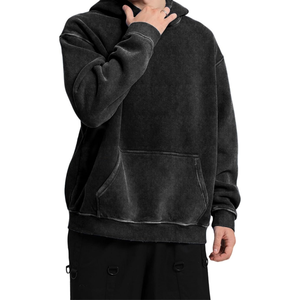 Sweat-shirt à capuche brodé en molleton de coton 100% de haute qualité pour hommes, vêtements respirants et confortables la meilleure vente - Product Image 2