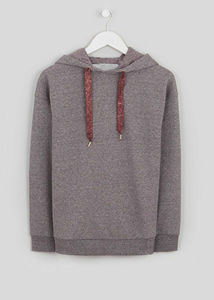 OEM personalizado cuello alto cremallera corto con capucha recortada de gran tamaño pulóver de mujer de algodón poliéster bordado Logo Sudadera con capucha - Product Image 3