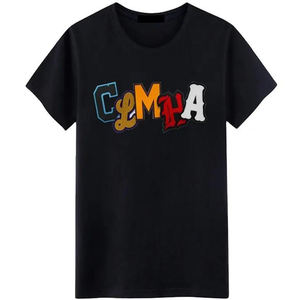 Camisetas de Moda para Adultos, Nueva Colección, Bordado Personalizado, Transpirables, Resistentes, Estilo Ringer, Tejido de 220 Gramos, Gran Venta - Product Image 1