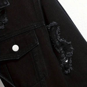 Chaqueta vaquera lavada con ácido para hombre, precio barato a la moda, precio de fábrica, chaqueta vaquera lavada con ácido para hombre - Product Image 4