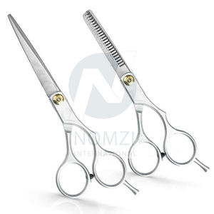 Tijeras de adelgazamiento de peluquería de acero inoxidable de 6 pulgadas con logotipo personalizado de alta calidad con punta afilada para uso en belleza - Product Image 2