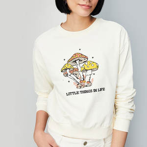 เสื้อคอกลมแขนยาวสำหรับผู้หญิงเสื้อสเวตเชิ้ตแบบสวมหัวทรงหลวมลำลองสำหรับออกกำลังกาย - Product Image 6