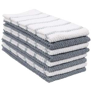 Premium Striped Weave Printed 100% Cotton Terry Dishcloth Towels Good Quality Woventowels for <b>Kitchen</b> Golf Set Dropshipping - Product Image 1