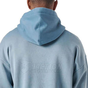 Top Design hommes basiques lavage à l'acide sweats à capuche avec Logo personnalisé 2025 dernière conception hommes nouveauté sweat à capuche - Product Image 5