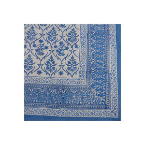 Manteles de algodón puro artesanales impresos con bloques de mano de fabricante indio con estilo a la venta - Product Image 3