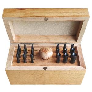 Caja de ajuste de bisel con 18 punzones herramientas para hacer joyas - Product Image 1