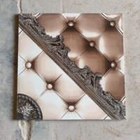 Carreaux muraux en céramique 40x40 cm, impression numérique, surface brillante, série Bookmatch, carrés parfaits, modernes, adhésifs, résistants aux acides, pour centres commerciaux