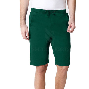 Pantalones cortos de gimnasio de calle alta para hombre, ligeros, cintura media, cierre elástico, patrón sólido, decoraciones de bolsillo, logotipo personalizado, transpirable - Product Image 1
